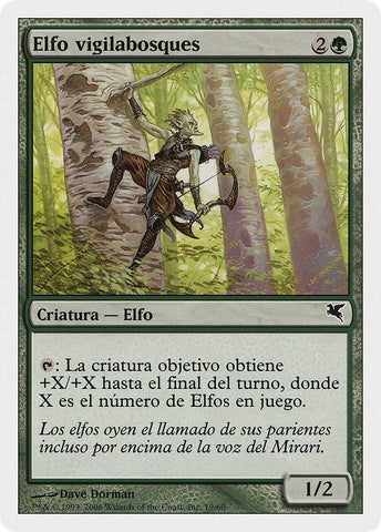 Image for Timberwatch Elf (Spanish) - "Elfo vigilabosques" (B19) (B19) - Magic: The Gathering