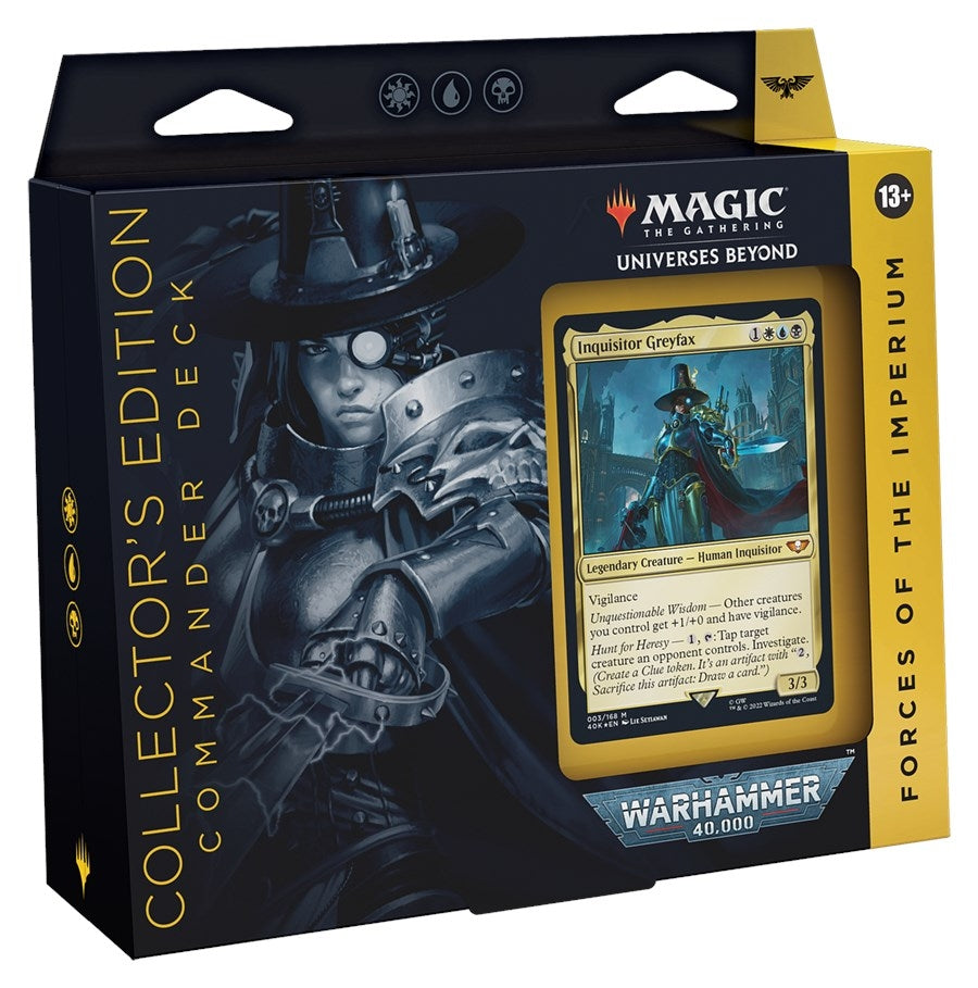 Image for Universes Beyond: Warhammer 40,000 - Forces of the Imperium Commander Deck (Collector's Edition) - Magic: The Gathering
