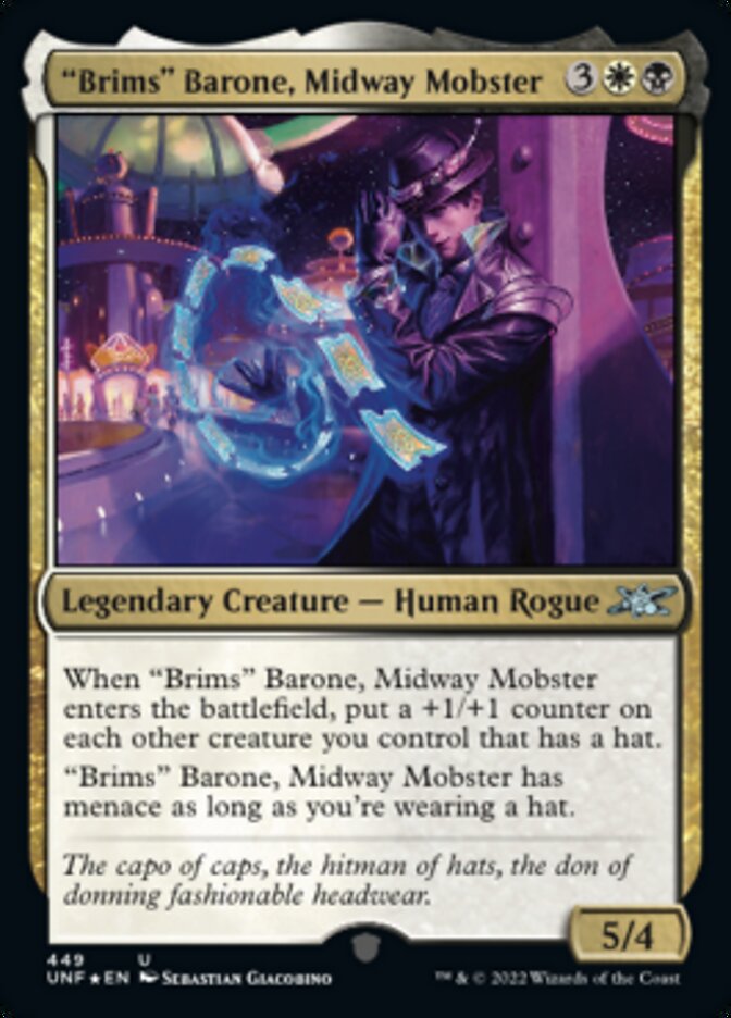 "Brims" Barone, Midway Mobster (Galaxy Foil) (449) (UNF)
