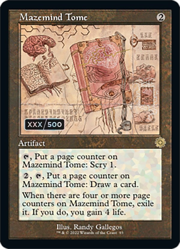 Mazemind Tome (Retro Schematic) (Serial Numbered) [The Brothers' War Retro Artifacts]