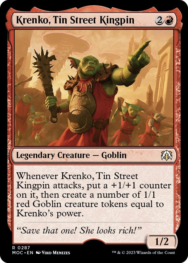 Krenko, Tin Street Kingpin [March of the Machine Commander]