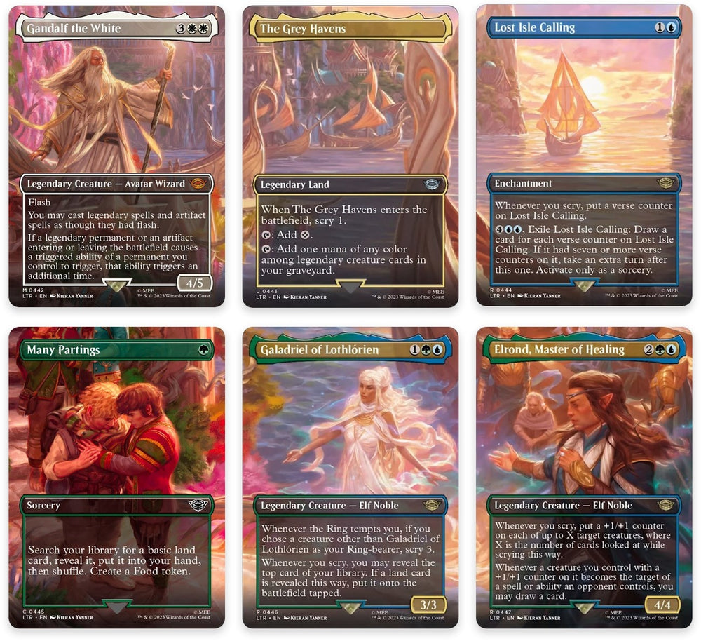 Image for Departure to the Grey Havens Scene [Set of 6] (442-447) - Magic: The Gathering