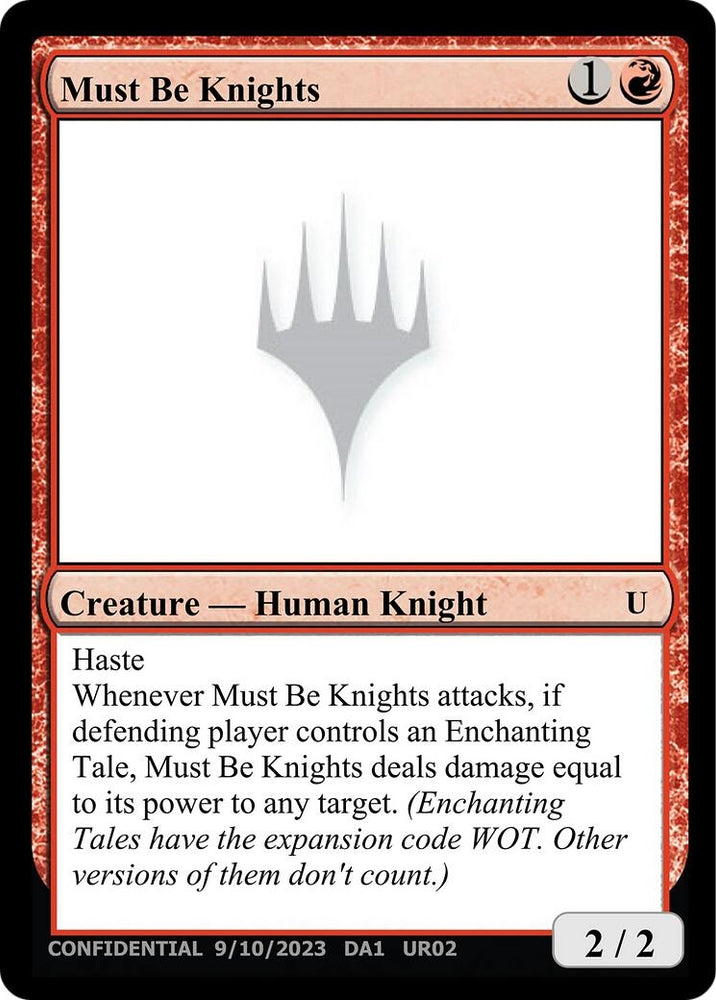 Image for Must Be Knights - Magic: The Gathering