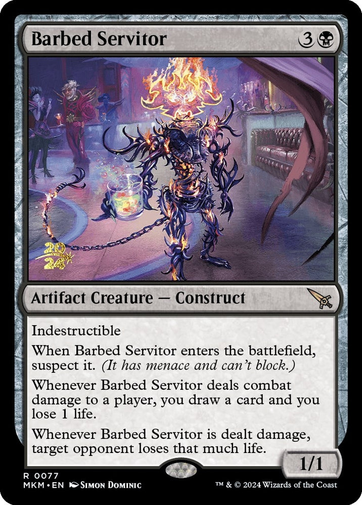 Barbed Servitor [Murders at Karlov Manor Prerelease Promos]