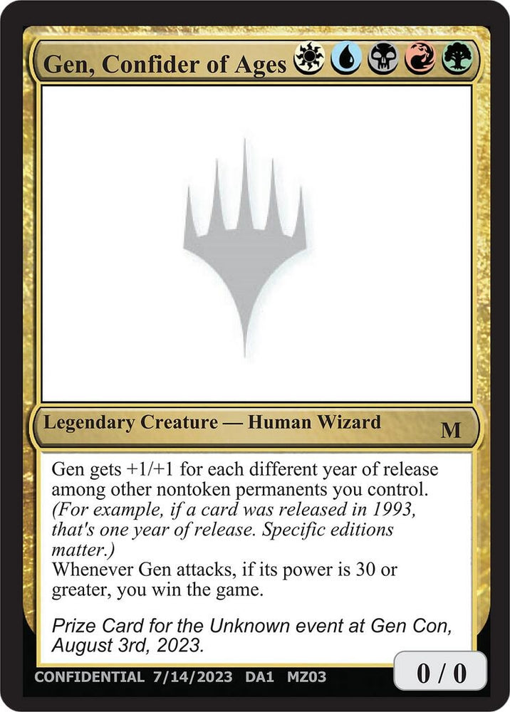 Image for Gen, Confider of Ages - Magic: The Gathering