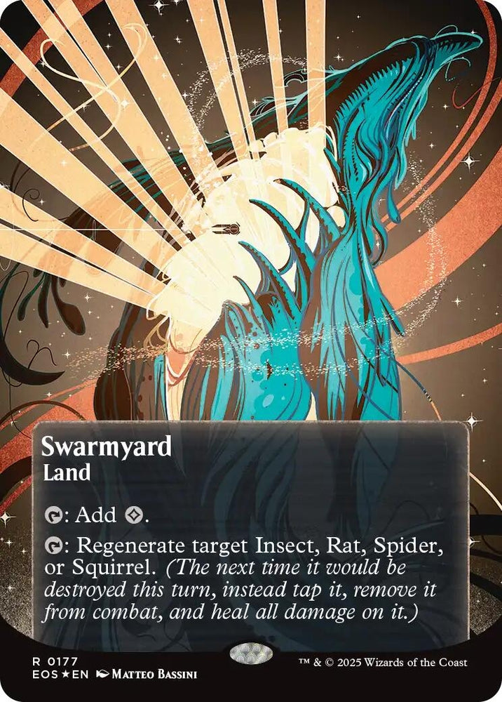 Image for Swarmyard (0177) (Borderless) (Galaxy Foil) (177) (EOS) - Magic: The Gathering