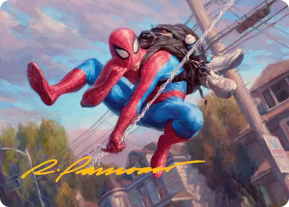 Image for Spider-Man, Web-Slinger Art Card (Gold-Stamped Signature) (4) - Magic: The Gathering