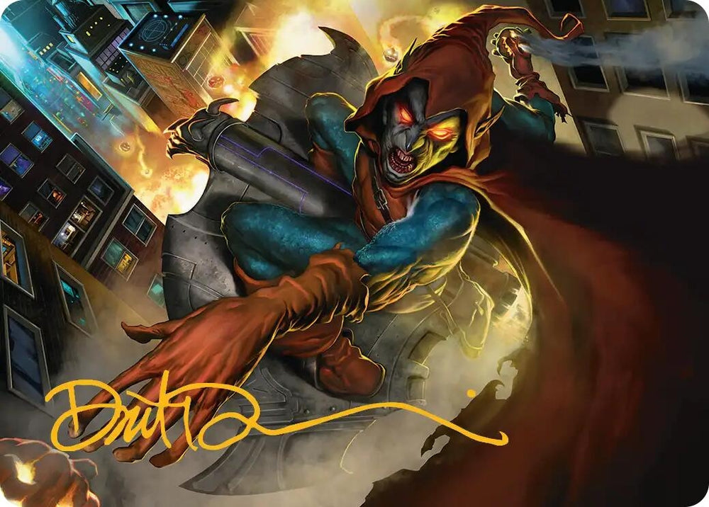 Image for Hobgoblin, Mantled Marauder Art Card (Gold-Stamped Signature) (15) - Magic: The Gathering