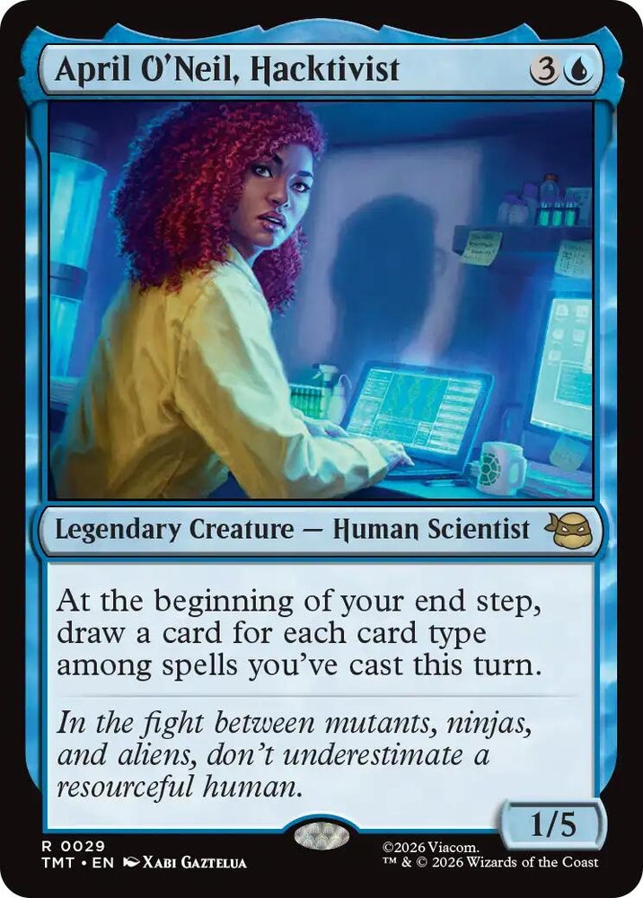 Image for April O'Neil, Hacktivist (29) (TMT) - Magic: The Gathering