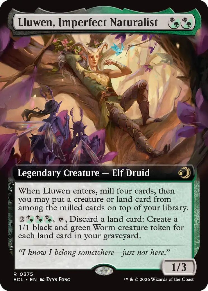 Lluwen, Imperfect Naturalist (Extended Art) [Lorwyn Eclipsed]