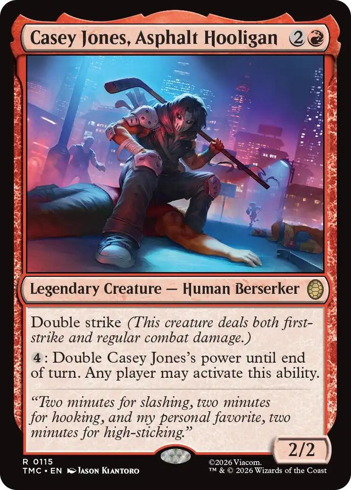 Image for Casey Jones, Asphalt Hooligan (115) (TMC) - Magic: The Gathering