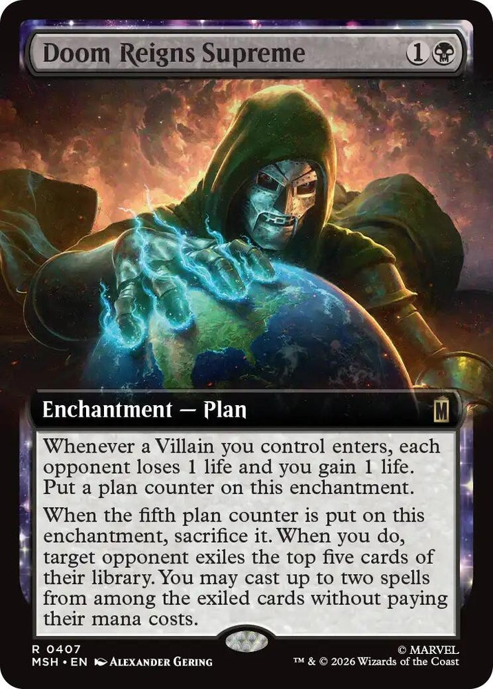 Image for Doom Reigns Supreme (Extended Art) (407) (MSH) - Magic: The Gathering