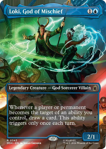 Image for Loki, God of Mischief (Borderless) (343) (MSH) - Magic: The Gathering