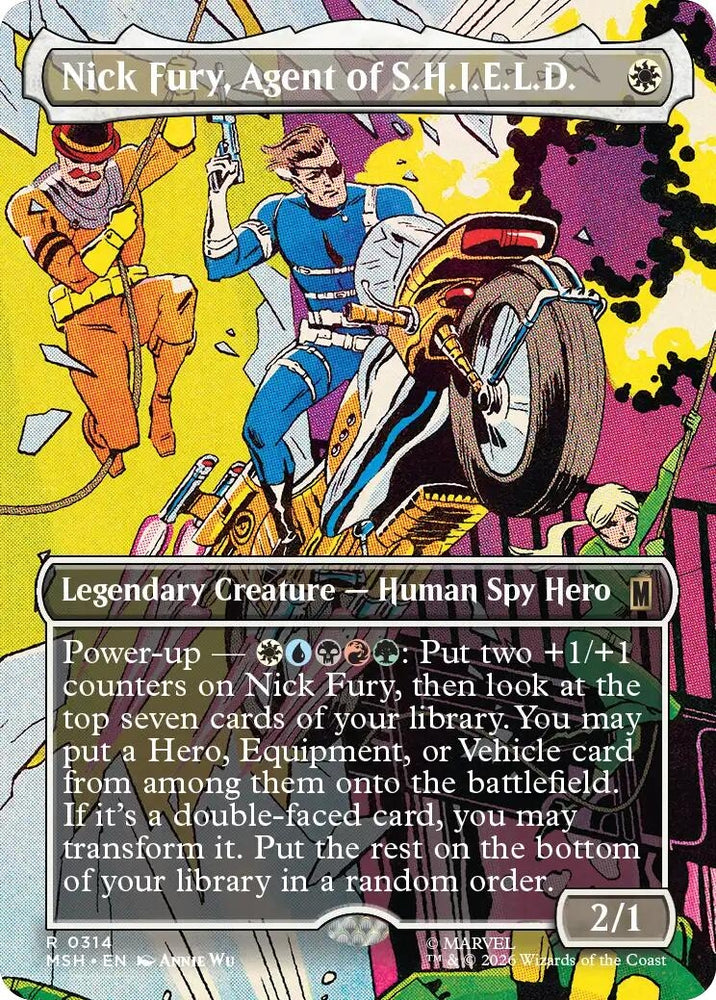 Image for Nick Fury, Agent of S.H.I.E.L.D. (Borderless) (314) (MSH) - Magic: The Gathering