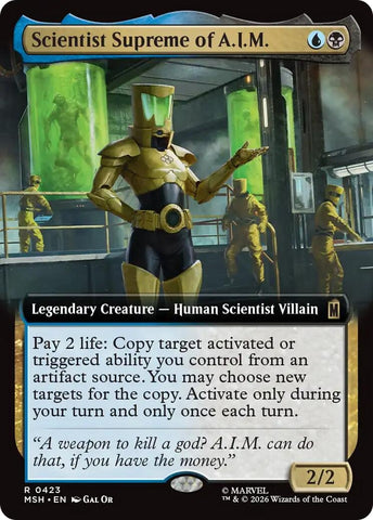 Image for Scientist Supreme of A.I.M. (Extended Art) (423) (MSH) - Magic: The Gathering
