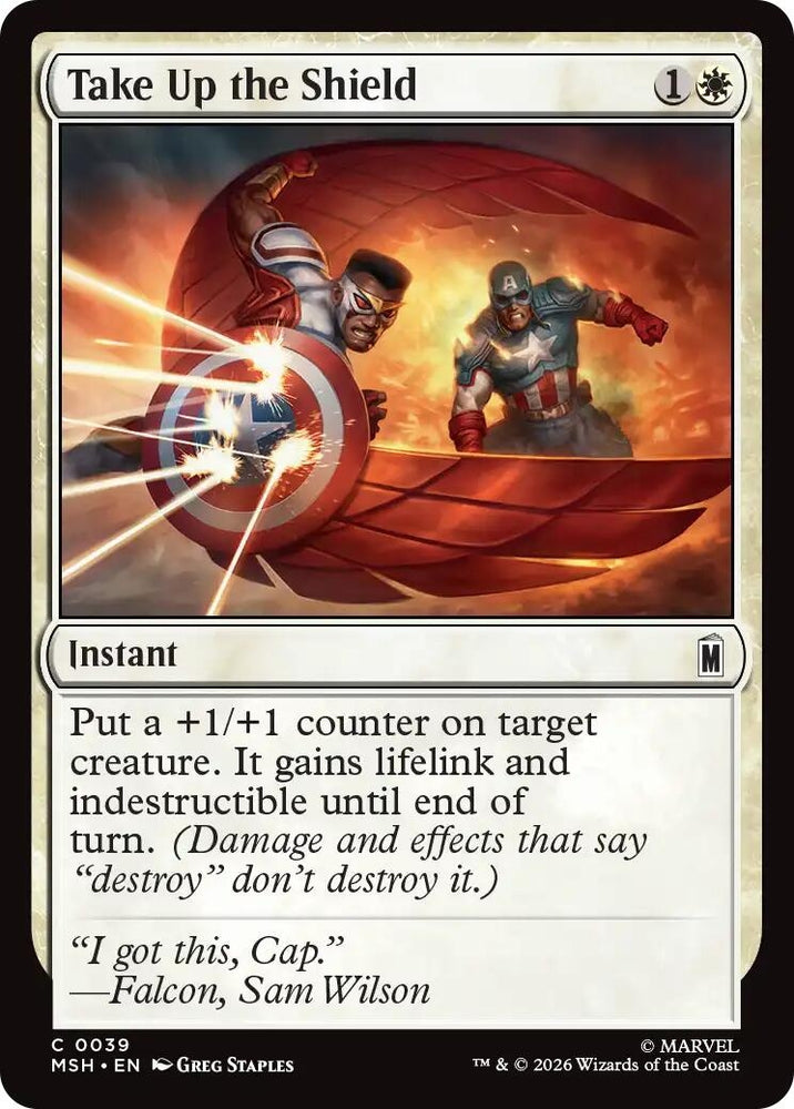 Image for Take Up the Shield (39) (MSH) - Magic: The Gathering