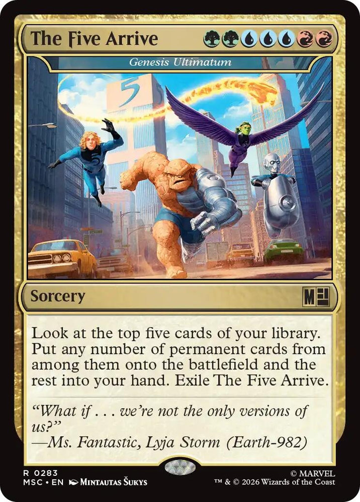 Image for The Five Arrive - Genesis Ultimatum (Surge Foil) (283) (MSC) - Magic: The Gathering