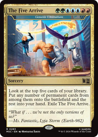 Image for The Five Arrive - Genesis Ultimatum (Surge Foil) (283) (MSC) - Magic: The Gathering