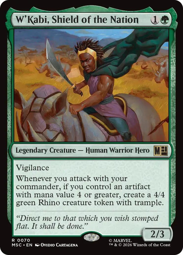 Image for W'Kabi, Shield of the Nation (70) (MSC) - Magic: The Gathering