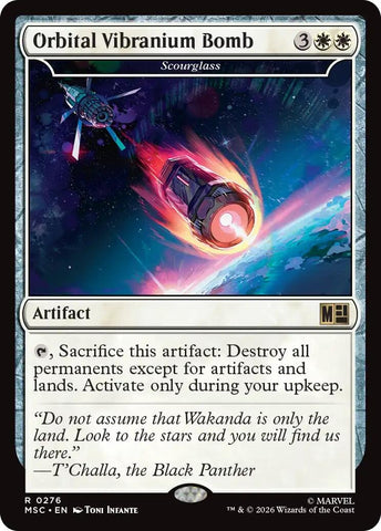 Image for Orbital Vibranium Bomb - Scourglass (Surge Foil) (276) (MSC) - Magic: The Gathering