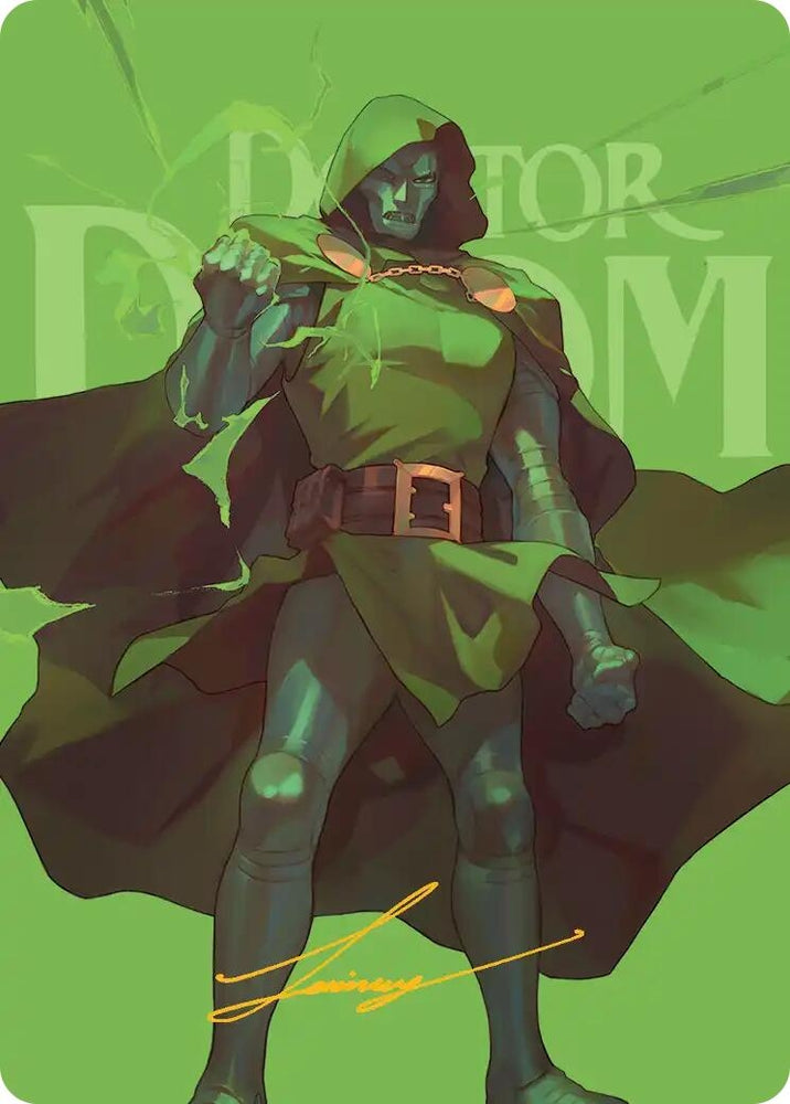 Image for Doctor Doom Art Card (Gold-Stamped Signature) (24) (AAMSH) - Magic: The Gathering