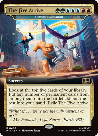 Image for The Five Arrive - Genesis Ultimatum (Extended Art) (402) (MSC) - Magic: The Gathering