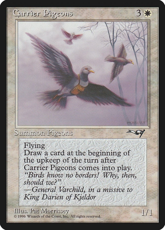 Carrier Pigeons (Holding Pigeon) [Alliances]