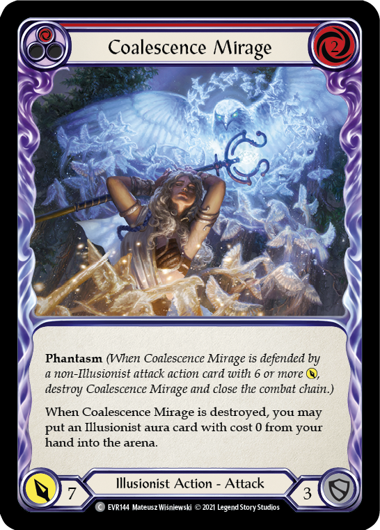 Coalescence Mirage (Red) [EVR144] 1st Edition Rainbow Foil