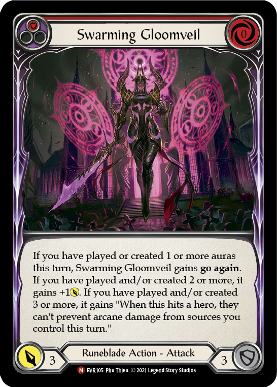 Swarming Gloomveil [EVR105] 1st Edition Rainbow Foil