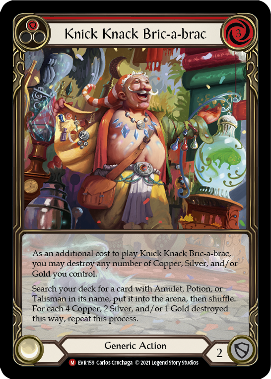 Knick Knack Bric-a-brac [EVR159] 1st Edition Extended Art Rainbow Foil