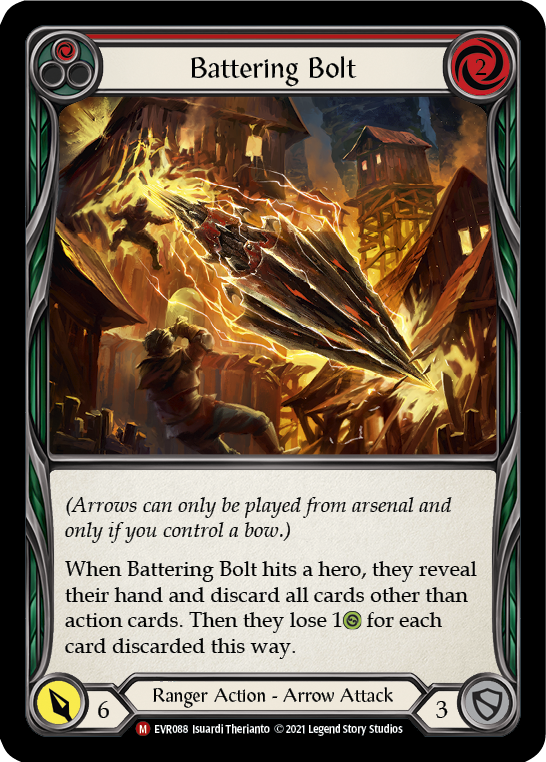 Battering Bolt [EVR088] 1st Edition Rainbow Foil