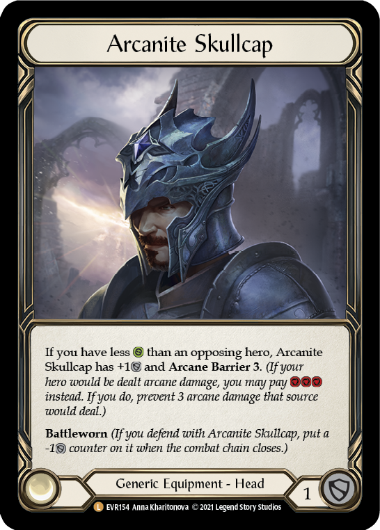 Arcanite Skullcap [EVR154] 1st Edition Normal