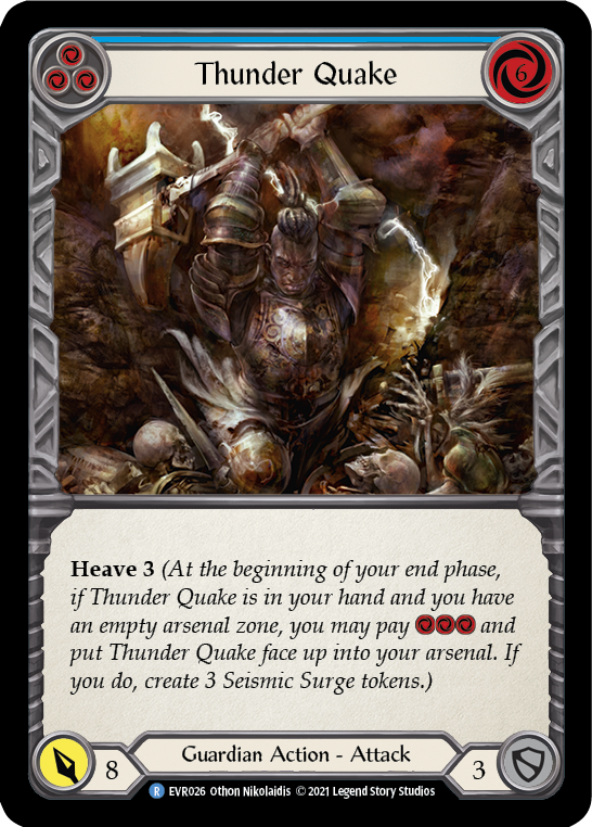 Thunder Quake (Blue) [EVR026] 1st Edition Normal