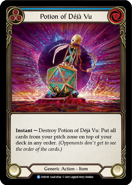 Potion of Deja Vu [EVR185] 1st Edition Cold Foil