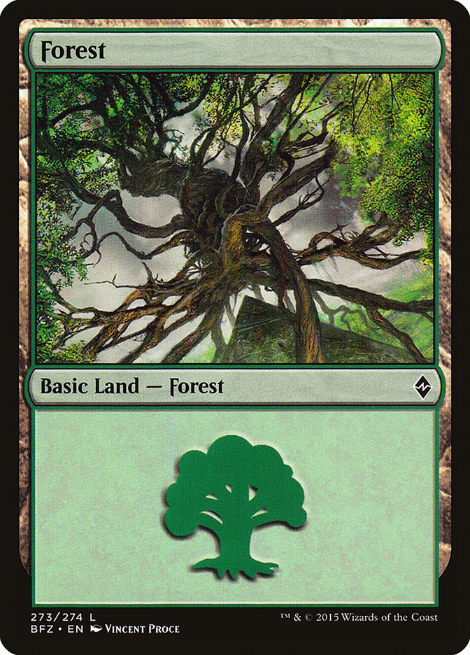 Forest (#273a) [Battle for Zendikar]