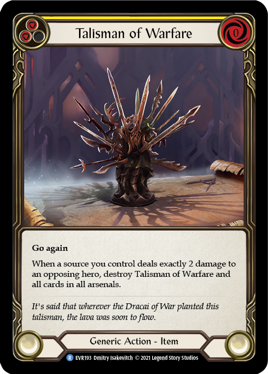 Talisman of Warfare [EVR193] 1st Edition Normal