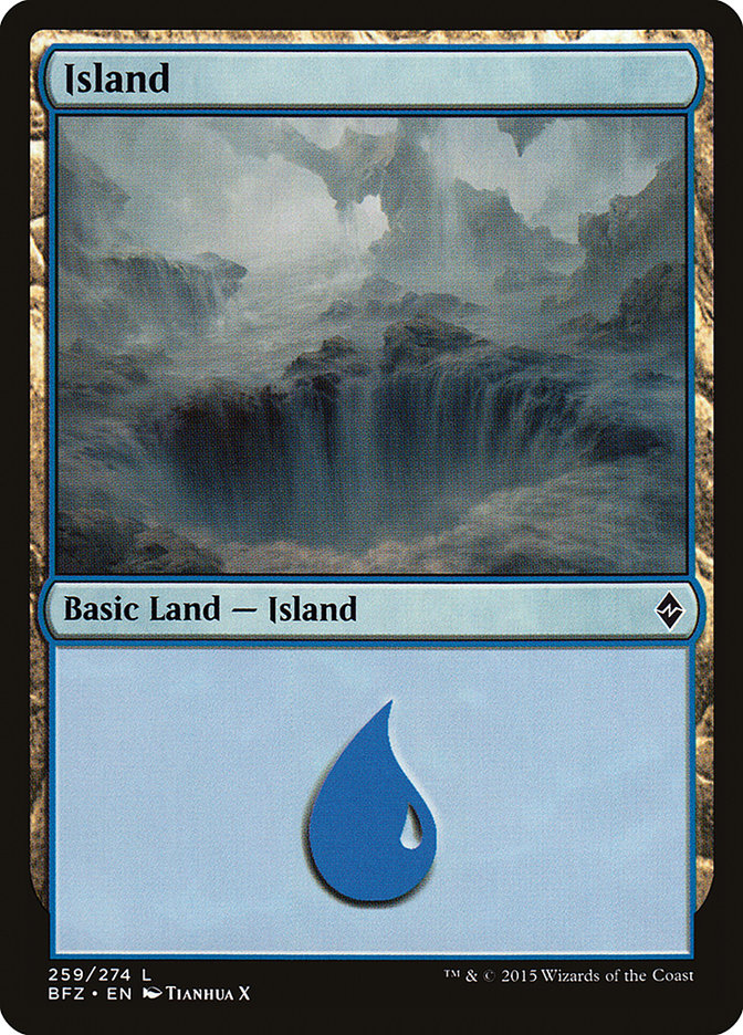 Island (#259a) [Battle for Zendikar]