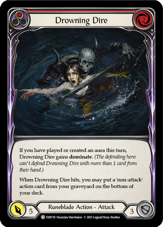 Drowning Dire (Red) [EVR110] 1st Edition Normal