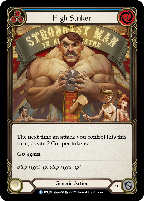 High Striker (Blue) [EVR166] 1st Edition Normal