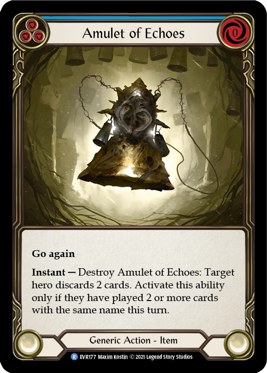 Amulet of Echoes [EVR177] 1st Edition Normal