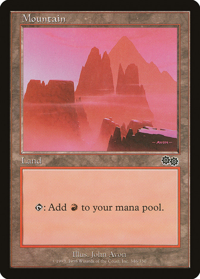 Mountain (#346) [Urza's Saga]