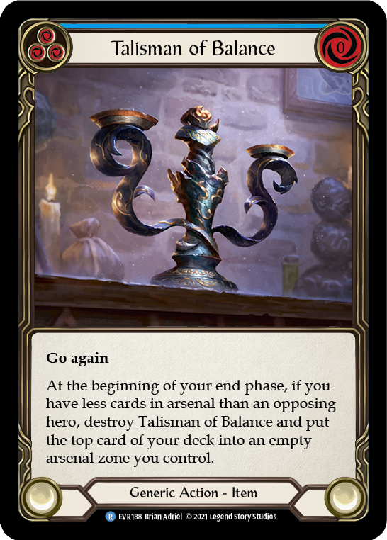Talisman of Balance [EVR188] 1st Edition Cold Foil