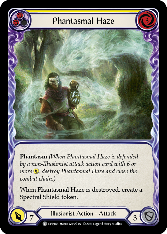 Phantasmal Haze (Yellow) [EVR148] 1st Edition Normal
