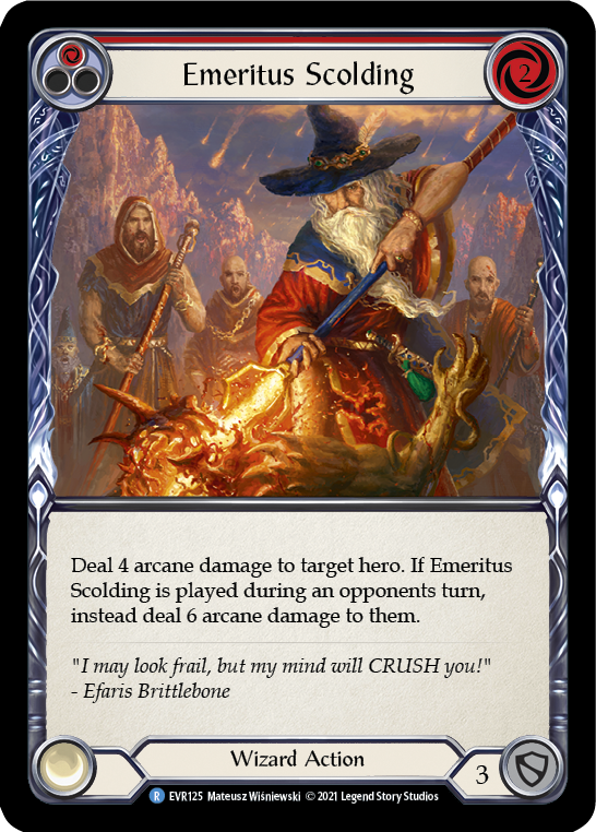 Emeritus Scolding (Red) [EVR125] 1st Edition Normal
