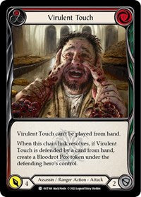 Virulent Touch (Red) [OUT168] (Outsiders)  Rainbow Foil