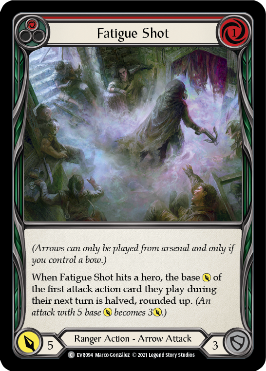 Fatigue Shot (Red) [EVR094] 1st Edition Rainbow Foil