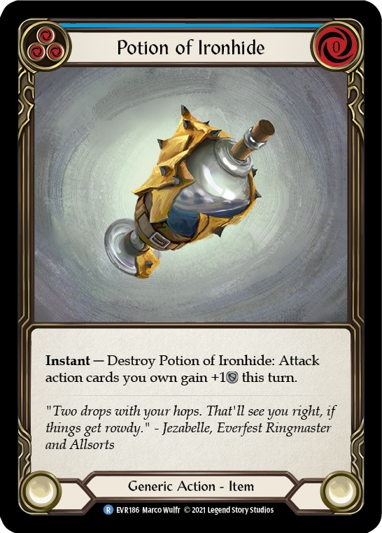 Potion of Ironhide [EVR186] 1st Edition Normal