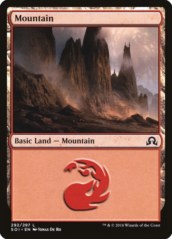 Mountain (#292) [Shadows over Innistrad]