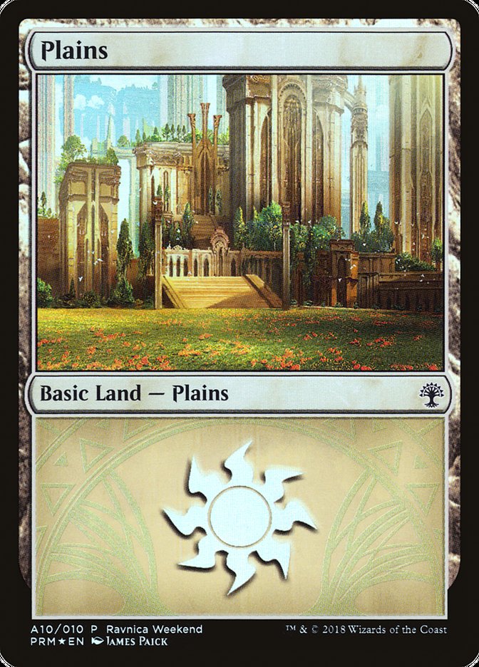 Plains (#A10) [Guilds of Ravnica Ravnica Weekend]