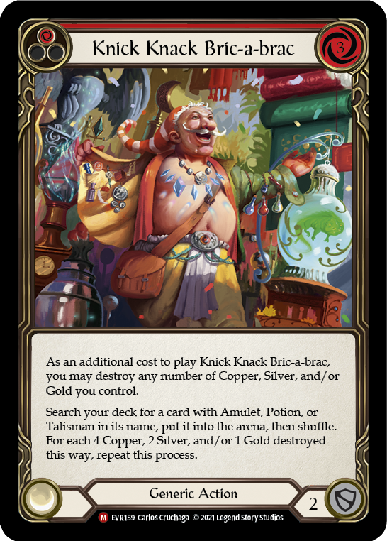 Knick Knack Bric-a-brac [EVR159] 1st Edition Rainbow Foil